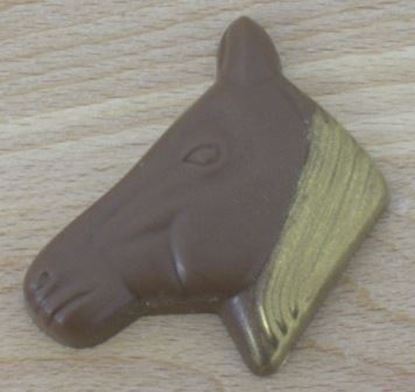 Picture of Chocolate Horse Head Golden Mane