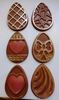Decorated Easter Egg shaped Plaques