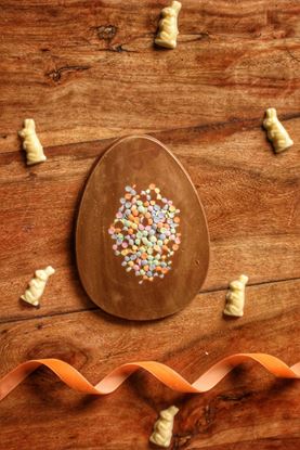 Small Decorated Easter Egg shaped Plaques with inclusions