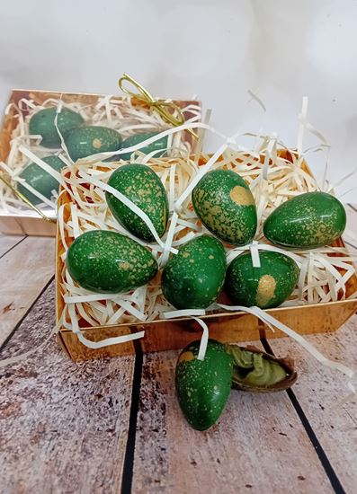 Pistachio filled mini Easter Eggs